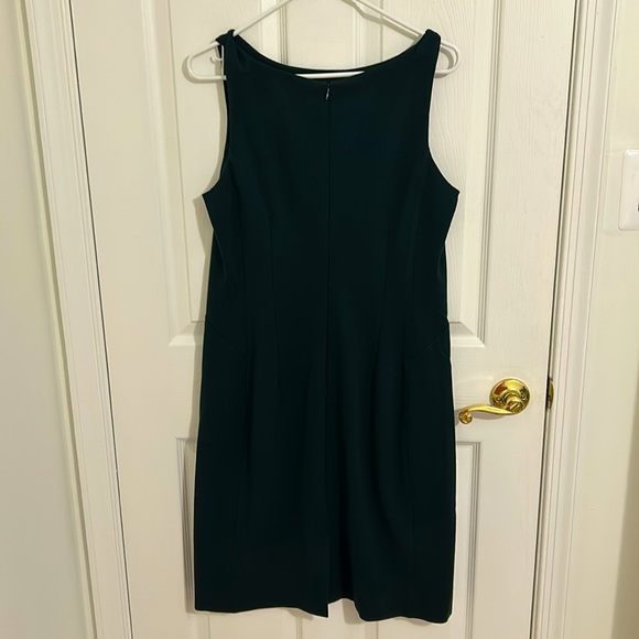MM Lafleur Lydia Twist Strap Sheath Dress in Forest Green New Size 16 - Picture 8 of 14